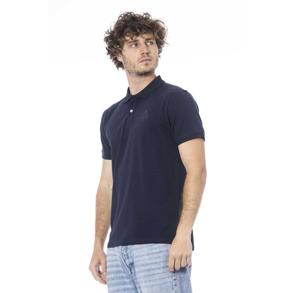 Iceberg Blue Cotton Polo Shirt