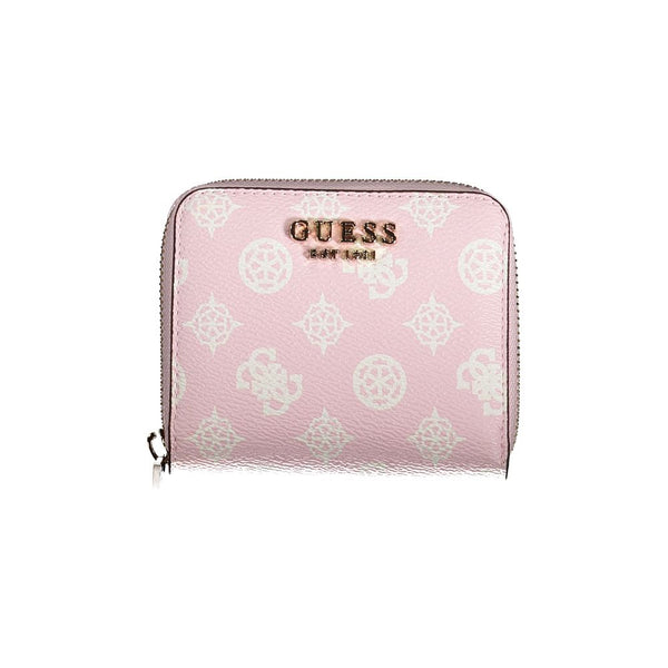 Guess Jeans Pink Polyethylene Wallet