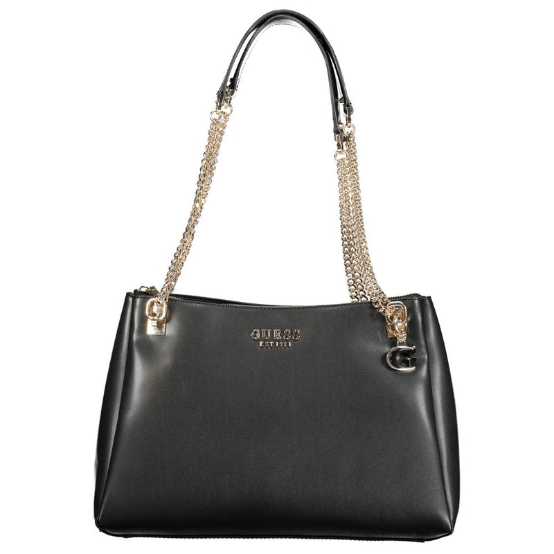 Guess Jeans Black Polyethylene Handbag