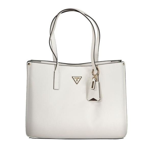 Guess Jeans White Polyethylene Handbag