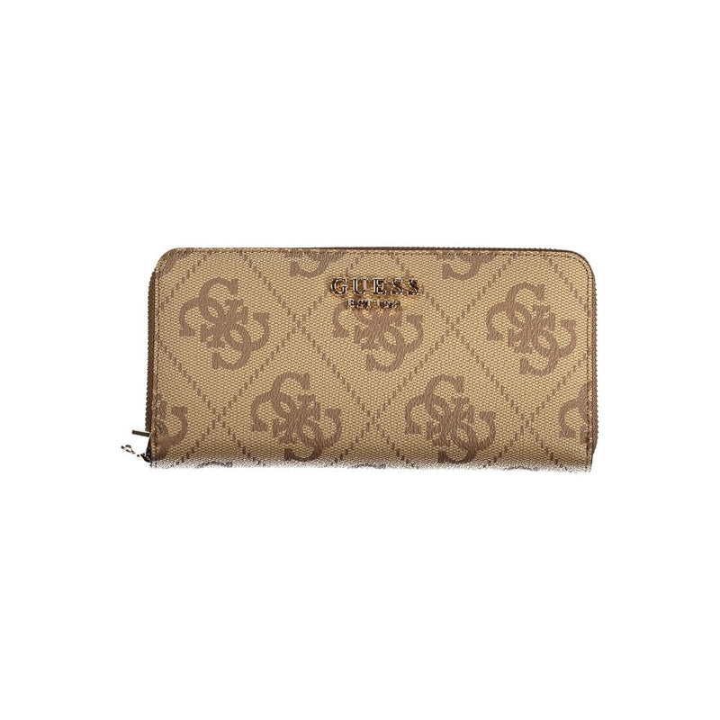 Guess Jeans Beige Polyethylene Wallet