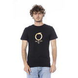 Trussardi Beachwear Black Cotton T-Shirt