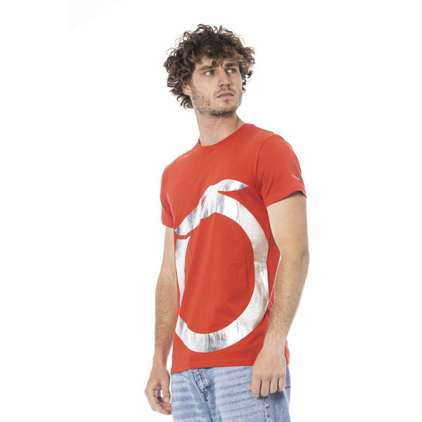 Trussardi Beachwear Red Cotton T-Shirt