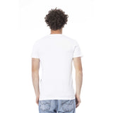 Trussardi Beachwear White Cotton T-Shirt