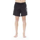 Trussardi Beachwear Black Polyester Swimwear