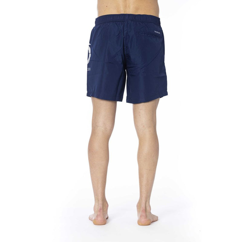 Trussardi Beachwear Blue Polyester Swimwear