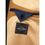 Dolce & Gabbana Elegant Blue Wool Jacket for Men