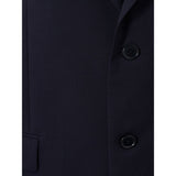 Prada Elegant Wool Blue Men's Jacket