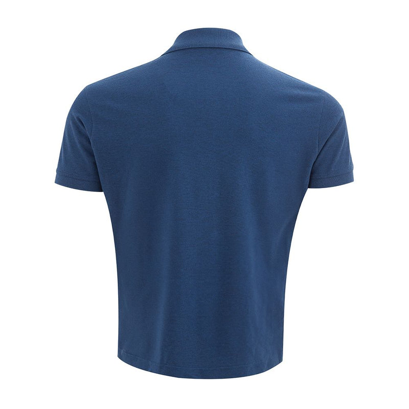 Luca Faloni Elegant Italian Cotton Polo Shirt in Blue