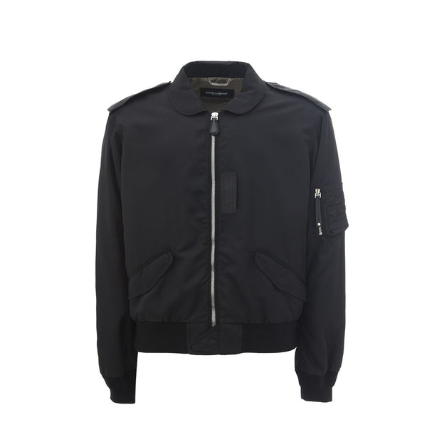 Dolce & Gabbana Elegant Black Polyamide Jacket for Men