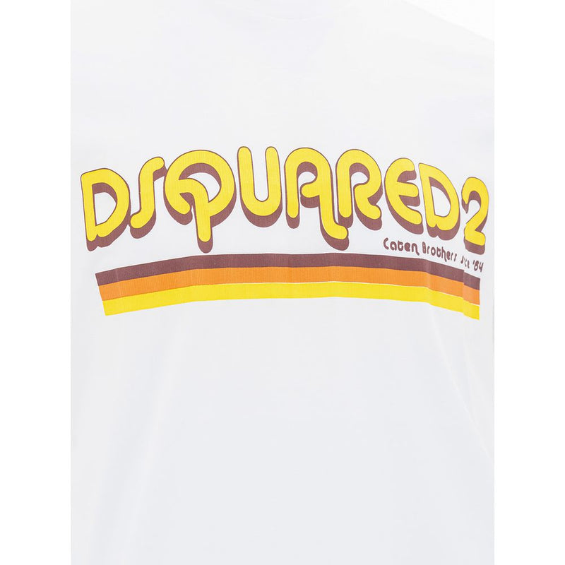 Dsquared² Sleek Gray Cotton Tee for Men