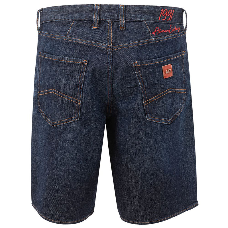 Armani Exchange Sleek Cotton Summer Shorts in Blue