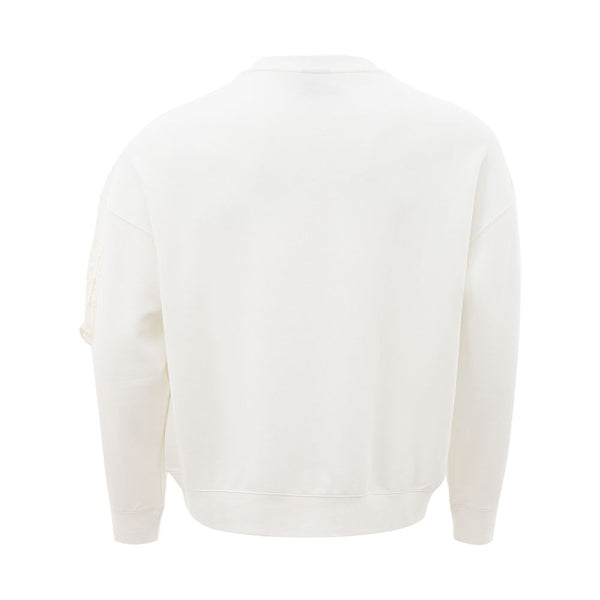 Armani Exchange Elegant White Cotton Men's Sweater