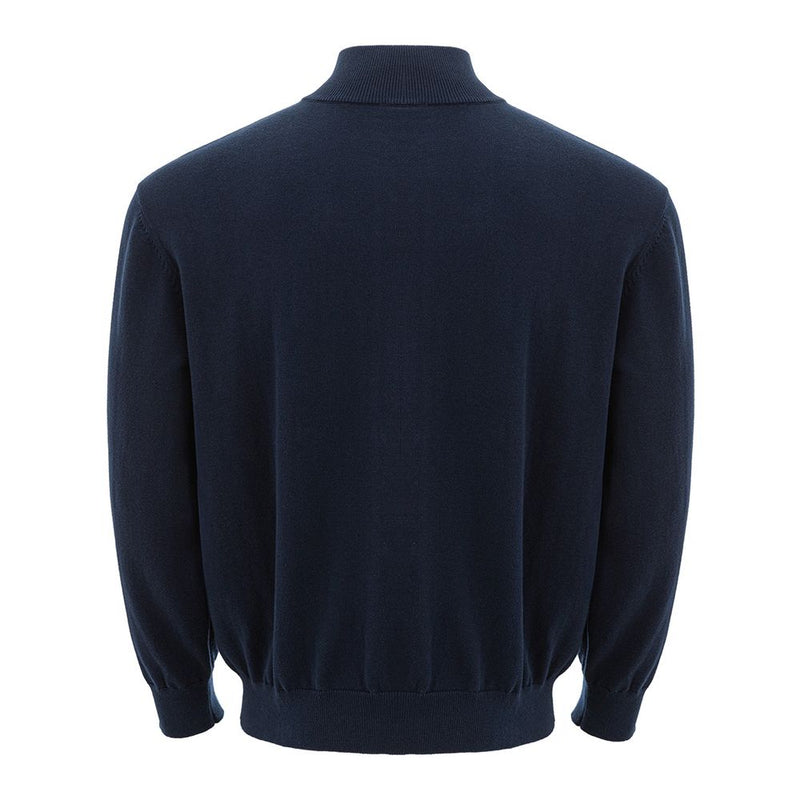 Armani Exchange Blue Cotton Sweater