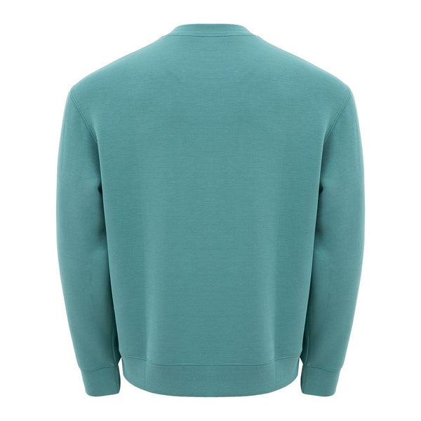 Armani Exchange Sleek Green Modal Crewneck Sweater