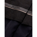 Valentino Elegant Black Wool Pants for Men