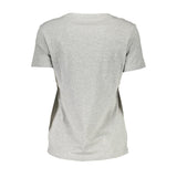 Guess Jeans Elite Gray Organic Cotton Tee for Her