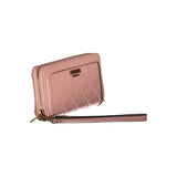 Guess Jeans Chic Pink Wallet with Contrast Zip & Logo