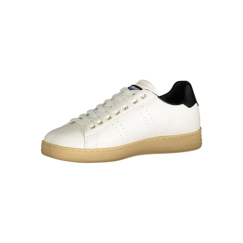 Blauer White Polyester Sneaker