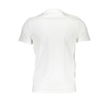 Guess Jeans Sleek Slim Fit White Tee with Logo Print