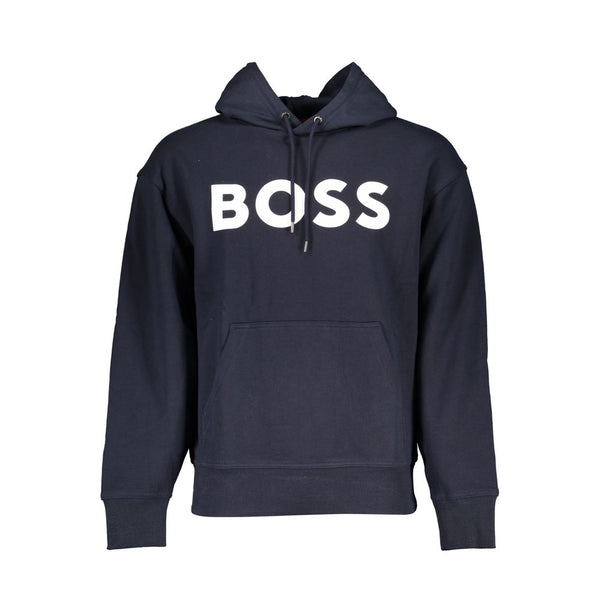 Hugo Boss Blue Cotton Sweater