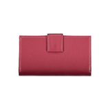 Coccinelle Elegant Dual-Compartment Pink Leather Wallet