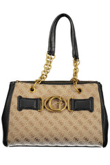 Guess Jeans Elegant Chain-Handled Polyurethane Handbag