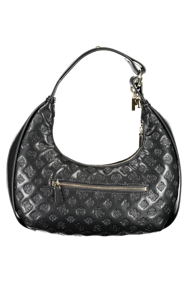 Guess Jeans Chic Black Polyurethane Shoulder Handbag