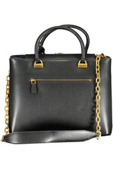 Guess Jeans Elegant Black Chain-Strap Tote Bag