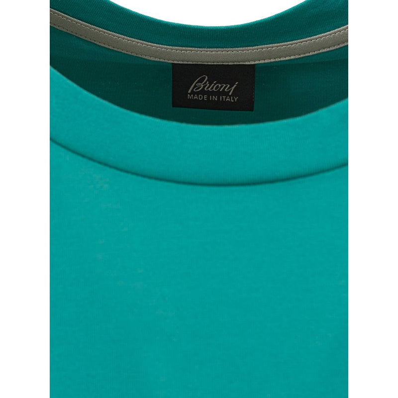 Brioni Green Cotton T-Shirt