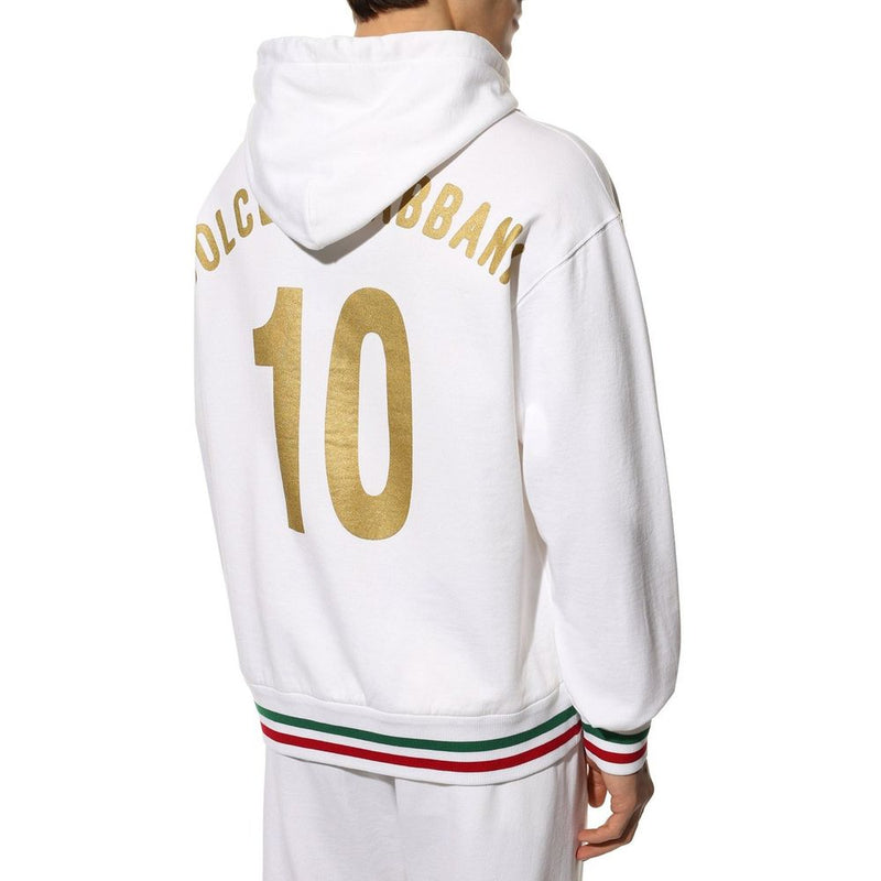 Dolce & Gabbana White Cotton Sweater