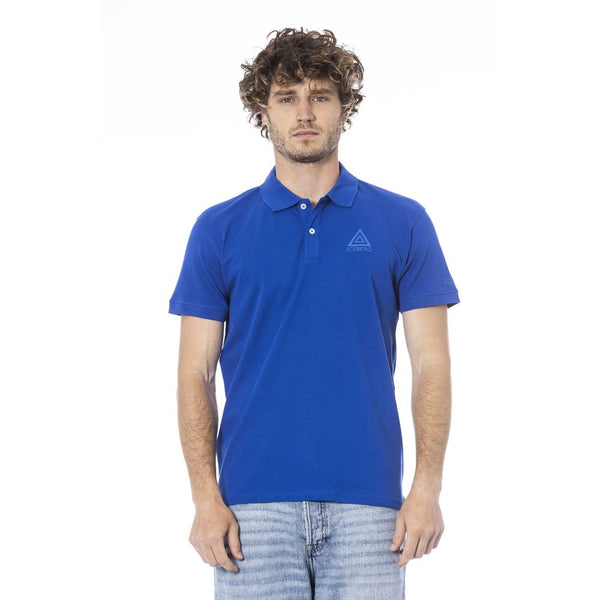 Iceberg Blue Cotton Polo Shirt