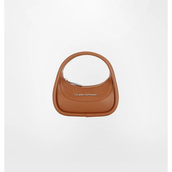 Chiara Ferragni Brown Fabric Handbag