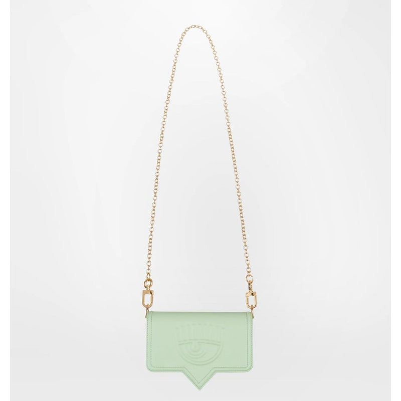 Chiara Ferragni Green Fabric Wallet