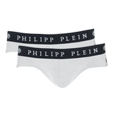 Philipp Plein Elevated White Boxer Shorts Twin-Pack