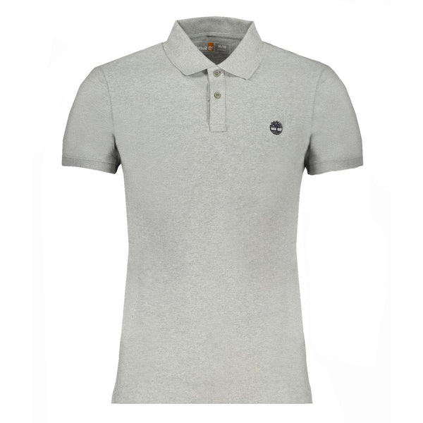 Timberland Gray Cotton Polo Shirt